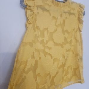 Womens Medium yellow blouse